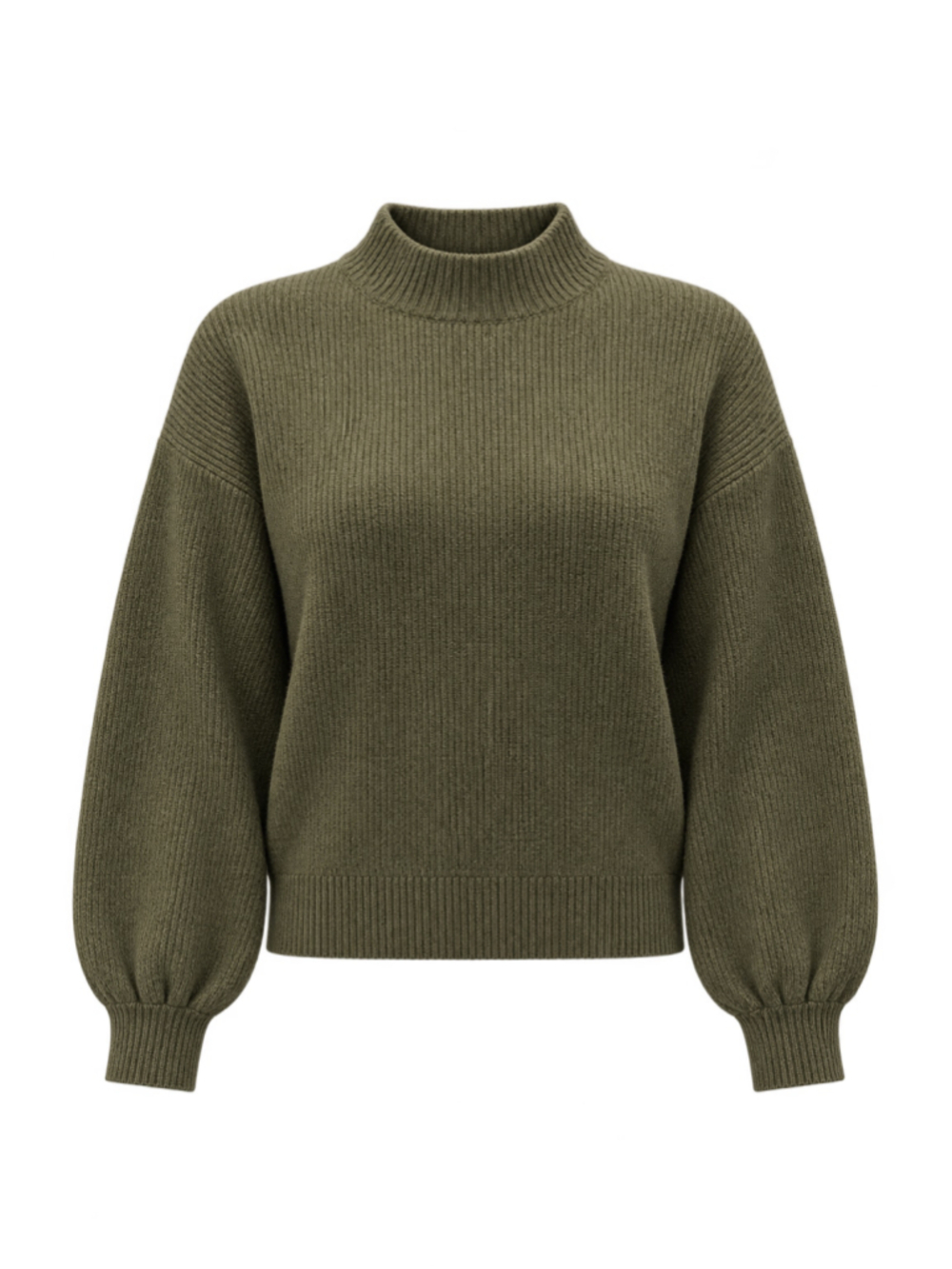 Women's Pinque Olive Mock Neck Sweater Size M
310